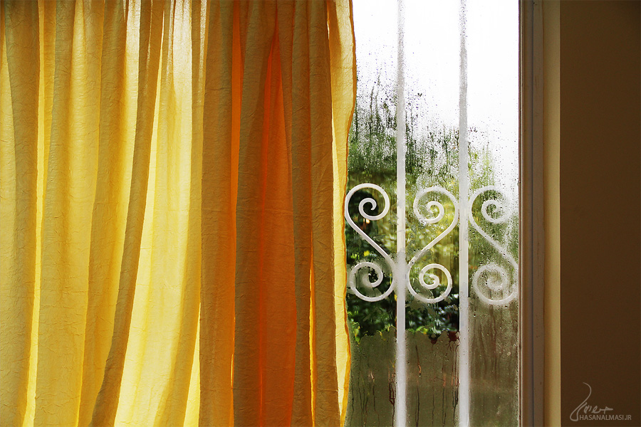 Yellow curtain